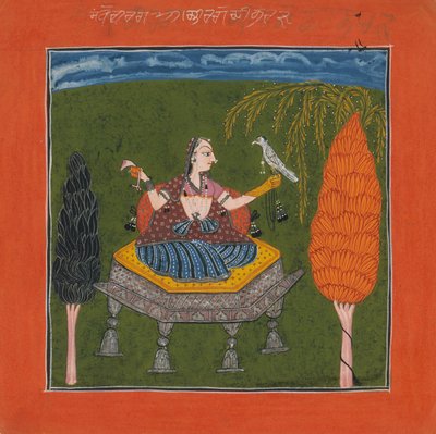 Sanveri Ragini, Pagina uit een Ragamala Serie door Unbekannt