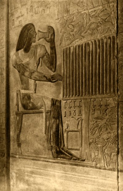 Saqqara - Graf van Ptahotep - Muurschildering, ca. 1918-ca. 1939 door Unbekannt