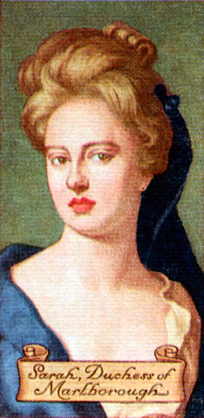 Sarah, hertogin van Marlborough, uit een serie sigarettenkaartjes, 1935 door Unbekannt