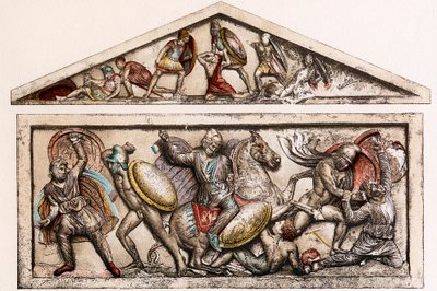 Sarcophagus, 4e eeuw v.Chr. door Unbekannt
