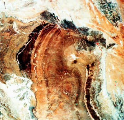 Satellietfoto van Groot Namaland, Namibië, 1972 door Unbekannt