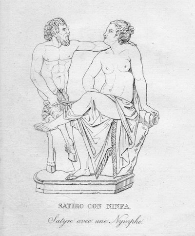 Satiro Con Ninfa door Unbekannt