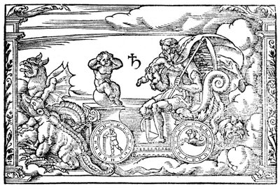Saturnus, Romeinse god van de tijd, 1569 door Unbekannt