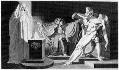 Saul en de Heks van Endor, 1792 door Unbekannt