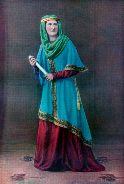 Saksische dame, 1910 door Unbekannt