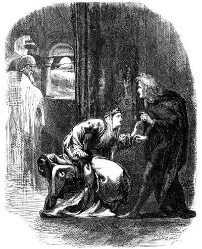 Scène uit Shakespeares Hamlet, 19e eeuw door Unbekannt