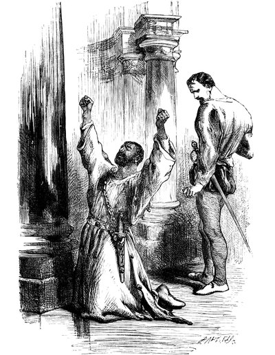 Scène uit Shakespeares Othello door Unbekannt