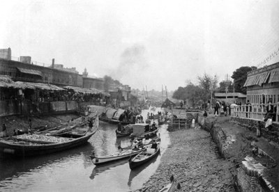 Scène van Whitely brug, Ashar, Irak, 1917-1919 door Unbekannt