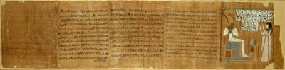 Scène uit het Dodenboek, Egypte, Derde Tussenperiode, Dynastie 21 door Unbekannt