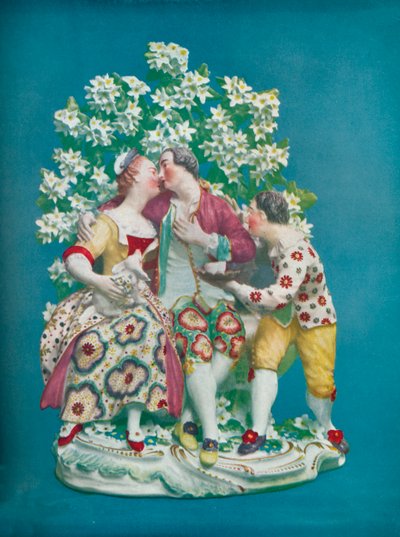 Scène uit de Italiaanse Komedie, ca. 1770 door Unbekannt