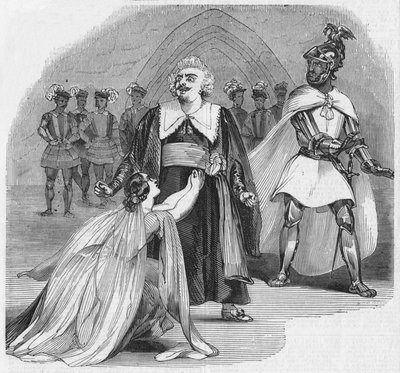 Scène uit de opera Otello, in het theater van Hare Majesteit, 1900 door Unbekannt