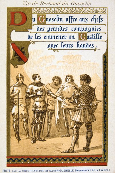 Scène uit het leven van Bertrand du Guesclin, 19e eeuw door Unbekannt
