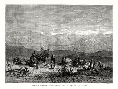 Scène in Bolivia, 1877 door Unbekannt