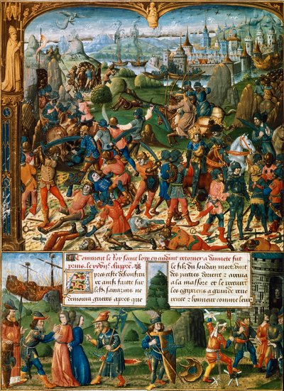 Scènes uit de Zevende Kruistocht, 1248-1254 15e eeuw door Unbekannt