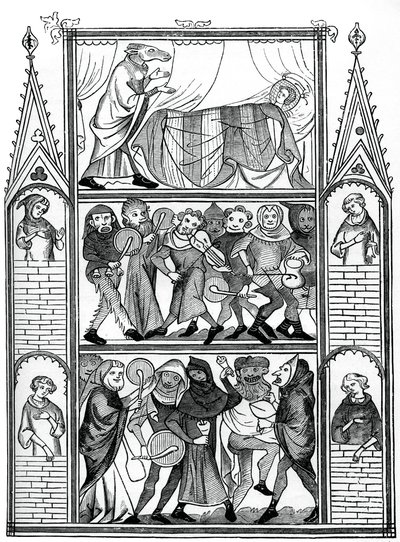 Scènes uit het Verhaal van Fauvel, 15e eeuw, 1870 door Unbekannt