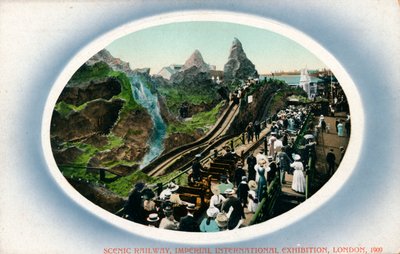 Scenic Railway, Imperial International Exhibition, Londen, 1909 door Unbekannt