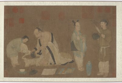 Geleerde en bedienden, Ming-dynastie, 1368-1644 door Unbekannt