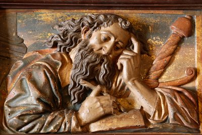 Beeldhouwwerk in de kathedraal van Mallorca: Sint Paulus, Palma, Spanje door Unbekannt
