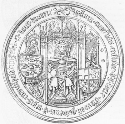 Zegel met portret van Christoffel van Beieren door Unbekannt