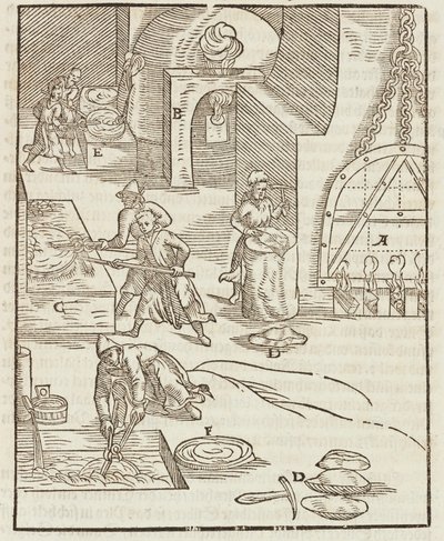 Drogen van gezuiverd koper, na extractie van zilvererts - Gravure uit Beschrijving van mineralen en de belangrijkste mijnbouwmethoden, van Lazarus Ecker door Unbekannt
