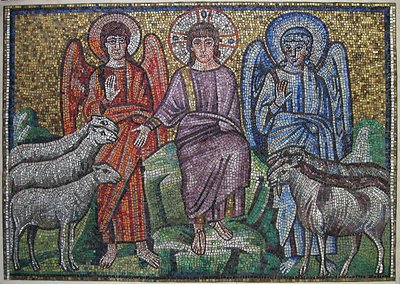Scheiding van schapen en geiten, Byzantijns, vroege 20e eeuw, origineel gedateerd vroege 6e eeuw door Unbekannt