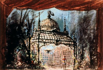 Decorontwerp voor Mozarts De Toverfluit, 1863 door Unbekannt