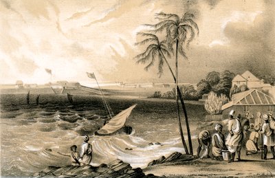 Begin van de moesson, Cannanore Fort, 1847 door Unbekannt