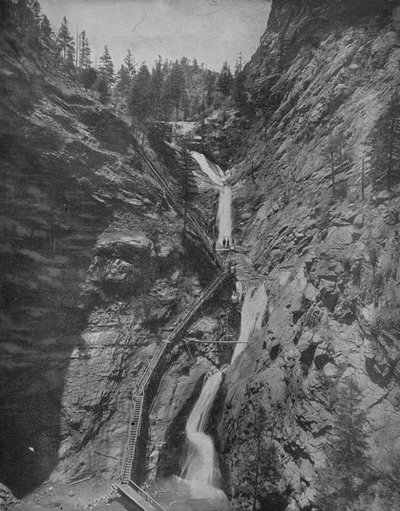Seven Falls, Cheyenne Canon, Colorado door Unbekannt