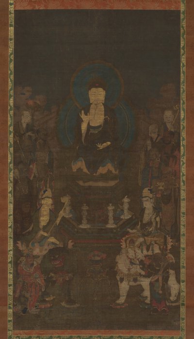 Shaka, Monju, Fugen en de tien grote discipelen Judai Deshi, 14e eeuw door Unbekannt