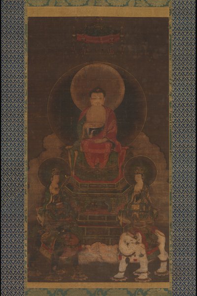 Shaka Shakyamuni Triade, 13e eeuw door Unbekannt