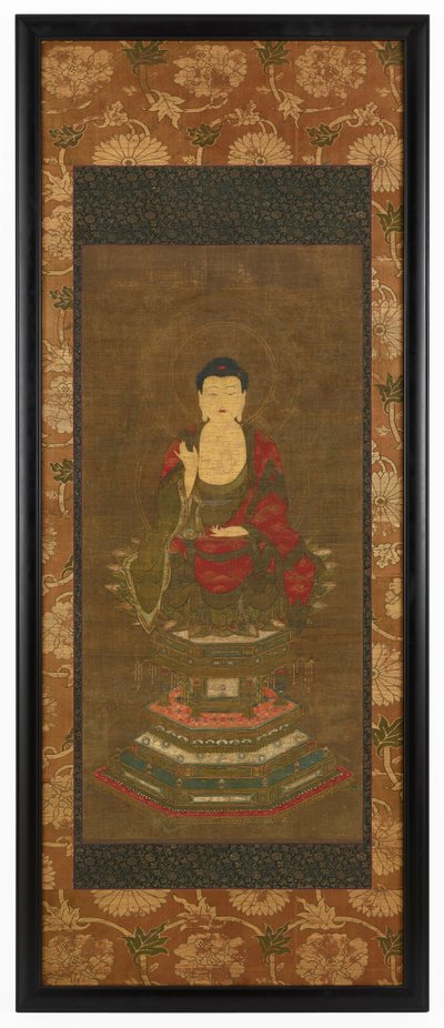 Shakyamuni predikend door Unbekannt