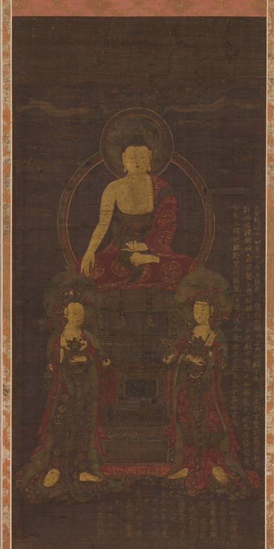 Shakyamuni triade, 1565 door Unbekannt