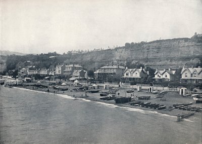 Shanklin - Uitzicht op het strand en de hoogten door Unbekannt