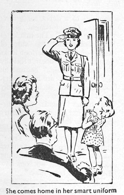 Ze komt thuis in haar slimme uniform door Unbekannt