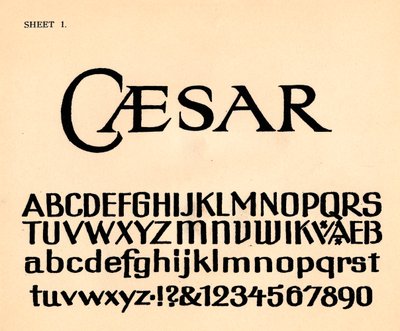 Blad 1, uit een portfolio van alfabetten, 1929 door Unbekannt