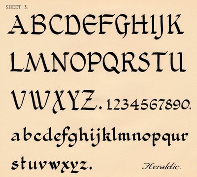 Blad 5, uit een portfolio van alfabetten, 1929 door Unbekannt