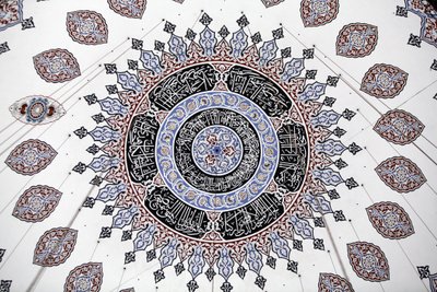 Plafond van de Shehzade (Prins) moskee, Istanbul, Turkije door Unbekannt