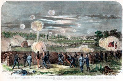 Belegering van Petersburg, Virginia, Amerikaanse Burgeroorlog, ca. 1864-1865 door Unbekannt