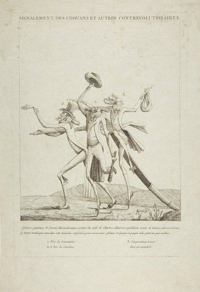 Signalement van de Chouans en andere contrarevolutionairen door Unbekannt