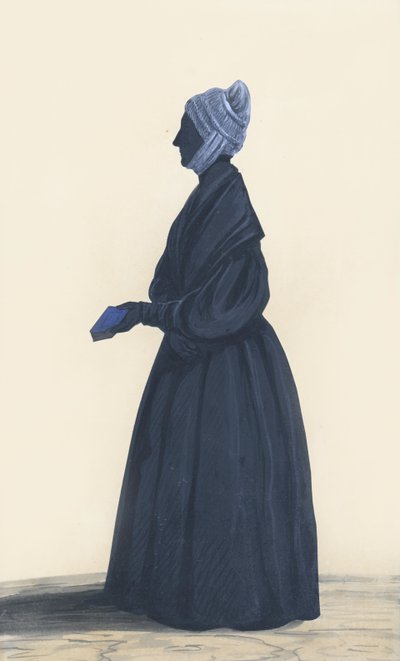 Silhouet van mevrouw Amory, zus van Catherine Robinson, ca. 1835-40 door Unbekannt