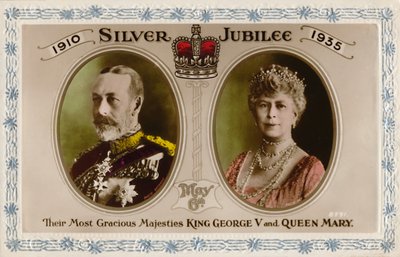 Zilveren Jubileum 1910-1935, 6 mei - Koning George V en Koningin Mary, 1935 door Unbekannt