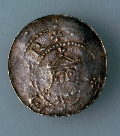 Zilveren denarius van de stad Hildesheim, Duitsland, c1045-c1056 door Unbekannt