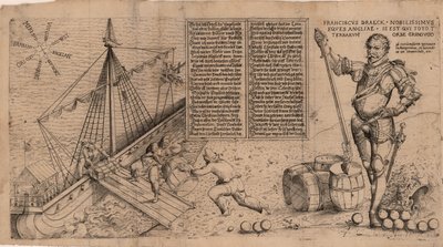Sir Francis Drake, ca. 1588 door Unbekannt