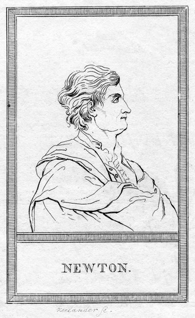 Sir Isaac Newton, Engelse wiskundige, astronoom en natuurkundige door Unbekannt