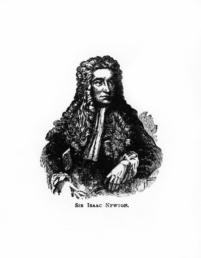 Sir Isaac Newton, Engelse wiskundige, astronoom en natuurkundige, 20e eeuw door Unbekannt