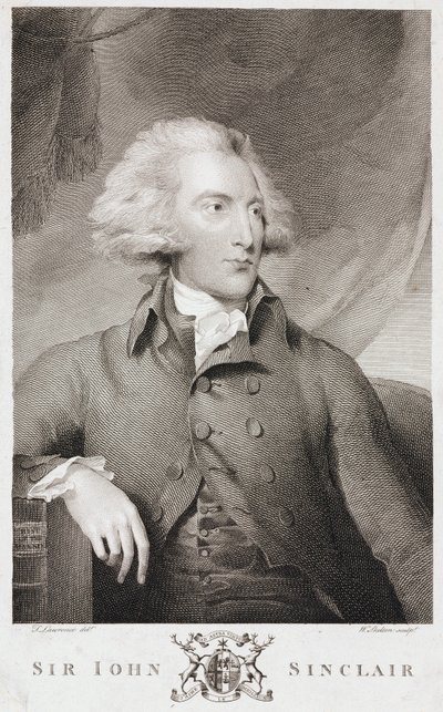 Sir John Sinclair, Schotse landbouwkundige en statisticus, ca. 1790s door Unbekannt