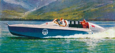 Sir Malcolm Campbells Bluebird, 1938 door Unbekannt