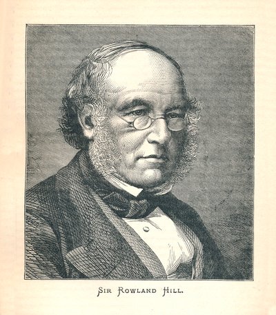 Sir Rowland Hill, bedenker van de postzegel, 1893 door Unbekannt