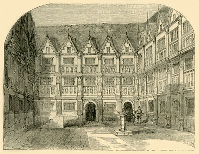 Huis van Sir Thomas Gresham in Bishopsgate Street, ca. 1872 door Unbekannt