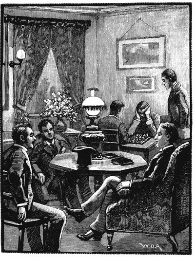 Woonkamer in YMCA, Exeter Hall, Londen, 1887 door Unbekannt
